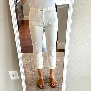 ASOS Cropped Off-White Jeans